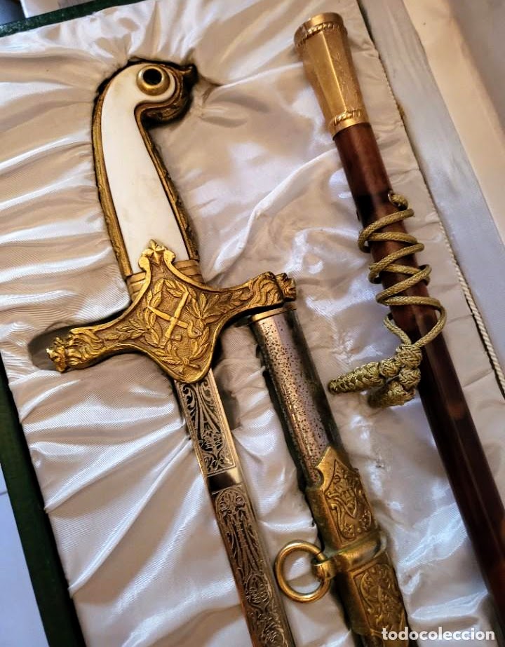Espada sable con bastón de mando de General del Ejército Español